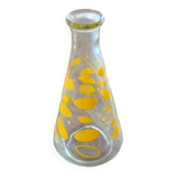 Carafe yellow geometric decor 70s