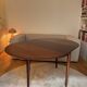 Round dining table Lubke in rosewood from the 1960s.