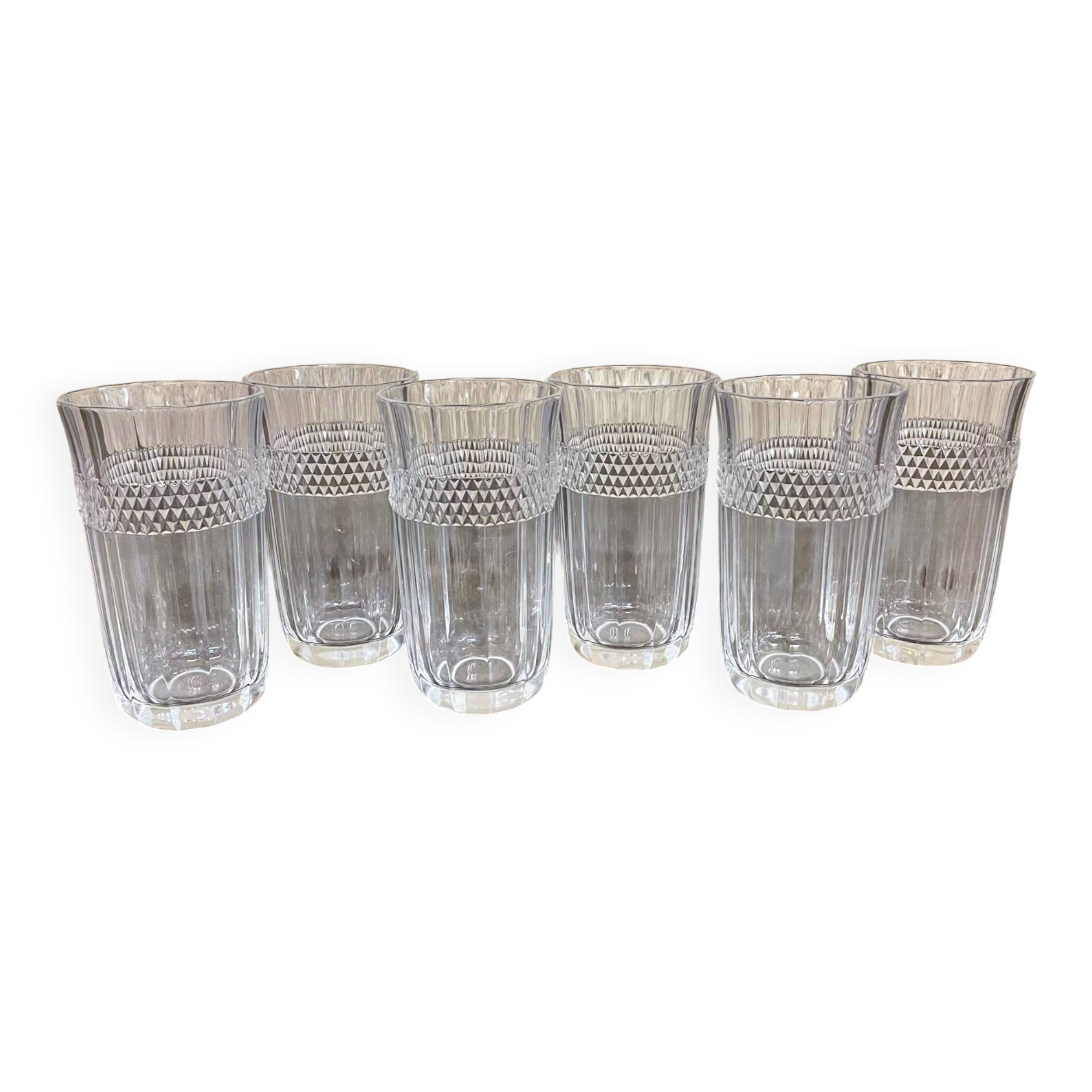 Set of 6 Arques crystal glasses