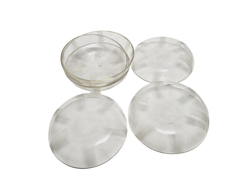 Vintage Art Deco dessert plates, 1930s, set of 6