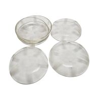 Vintage Art Deco dessert plates, 1930s, set of 6