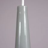 Alessandro Pianon hanging lamp in grey glass for Vistosi, Italy 1960