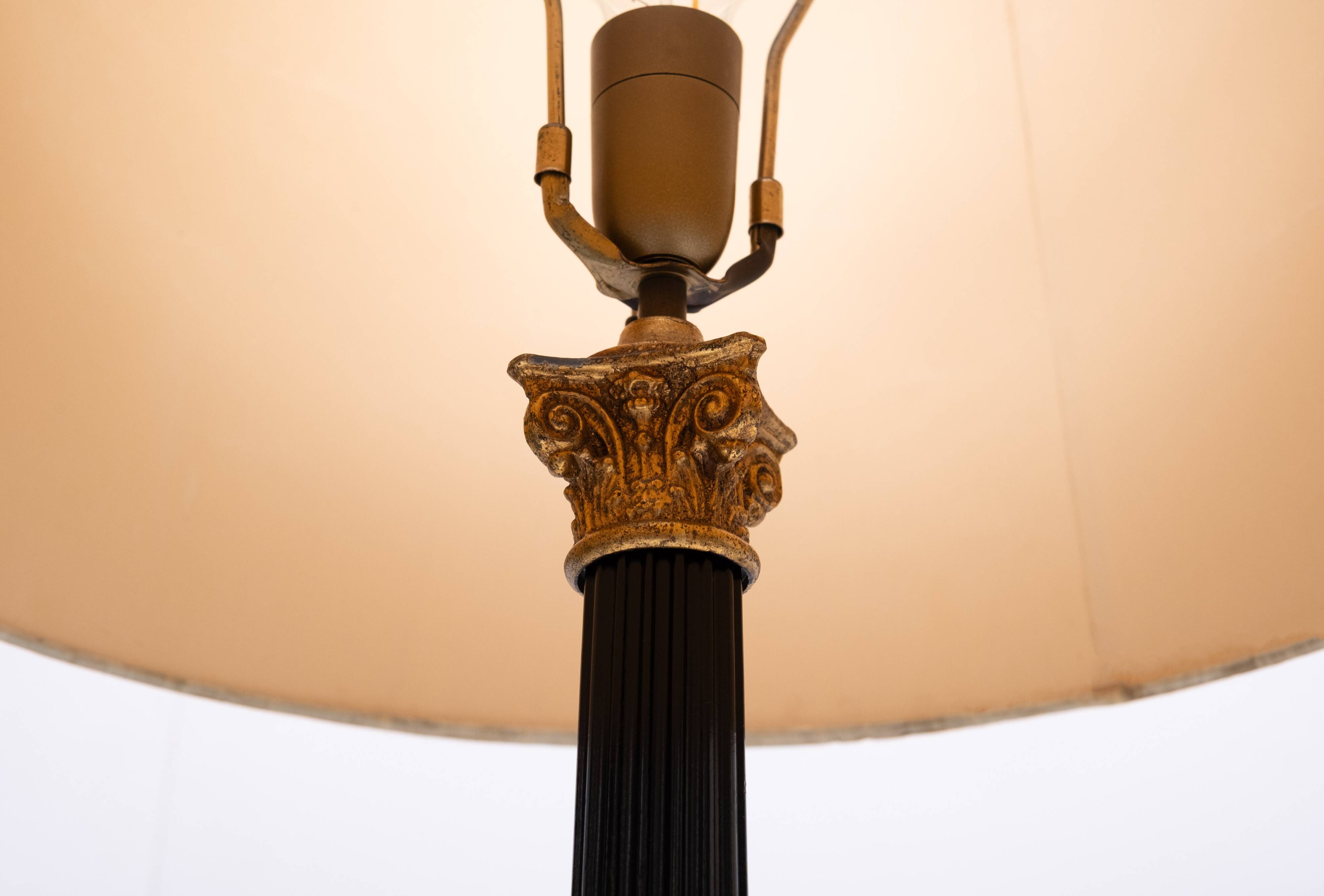 pair Large Colum Table lamps by Loevsky & Loevsky USA 1970s