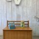 Vintage wood/rattan toy chest