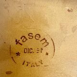 Lot of 5 tubular chairs Mart Stam edition Fasem vintage patinated leather