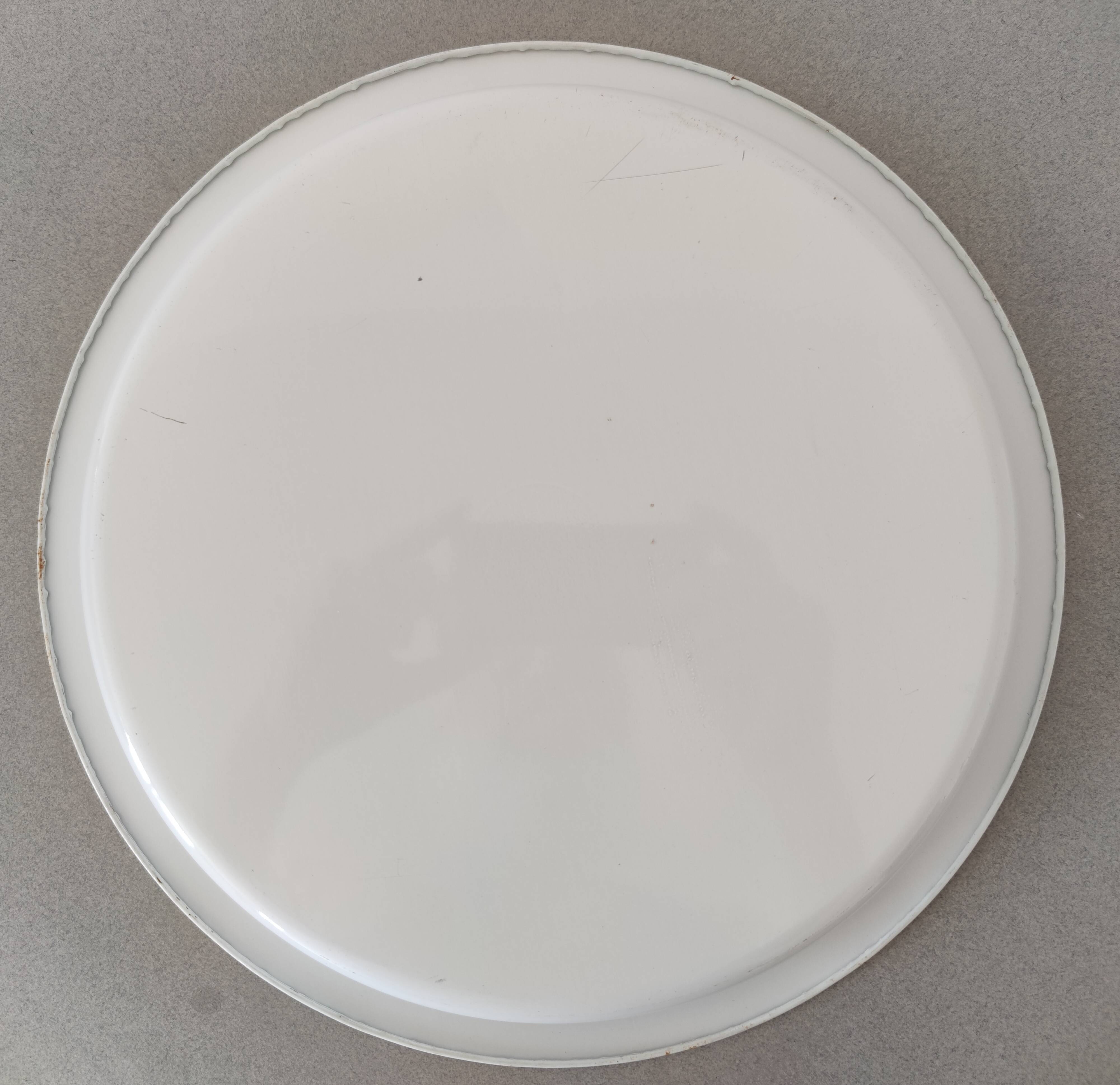 Set of 3 vintage serving trays Diameter 33cm