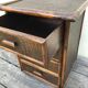 Vintage bamboo drawer cabinet 1970