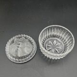 Small crystal candy box with floral decoration - 637002