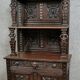 Renaissance neo-Gothic style state cabinet in solid wood, 19th century
