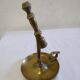 Brass rocking boat candle holder / cellar rat