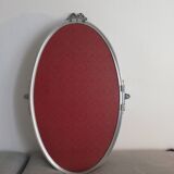 Silver brass triptych mirror