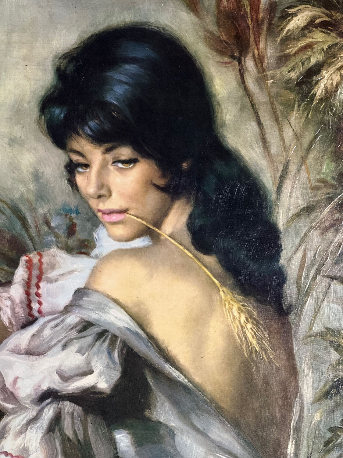 Tableau « La gitane au blé d’or », Francisco Ribera