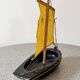 Wooden pond sailboat, The Misainier by the brand Tirot, vintage toy.