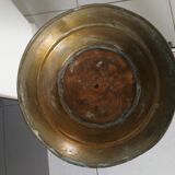 Copper and brass bucket