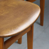 Vintage Italian Leatherette Dining Chairs, set of 3