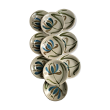 Hollow plates vintage sandstone Logchamp