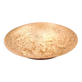 Large ceiling light in textured iced glass (diam 45cm), Doria, 1970