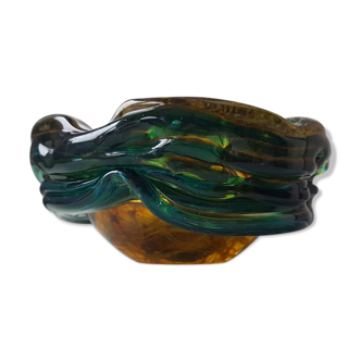 Mdina vintage glass design ashtray