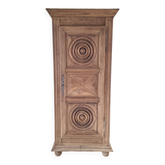 Oak solid bonnetière / wardrobe / dresser from 1940