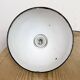Small Industrial Black Enamel Ceiling Lamp, 1950s