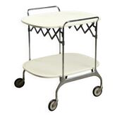 Desserte de cuisine Kartell Gastone en métal et plastique design années 1980