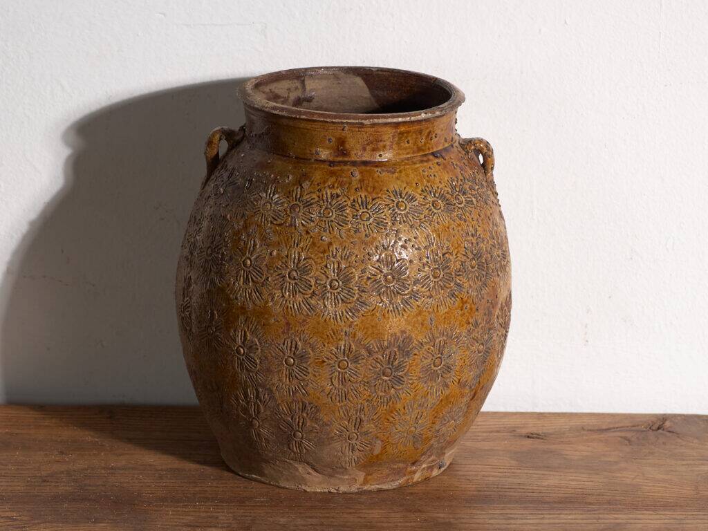 Ancient Chinese glazed stoneware vase – China, circa 1900