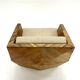 Vintage armchair in solid wood slats