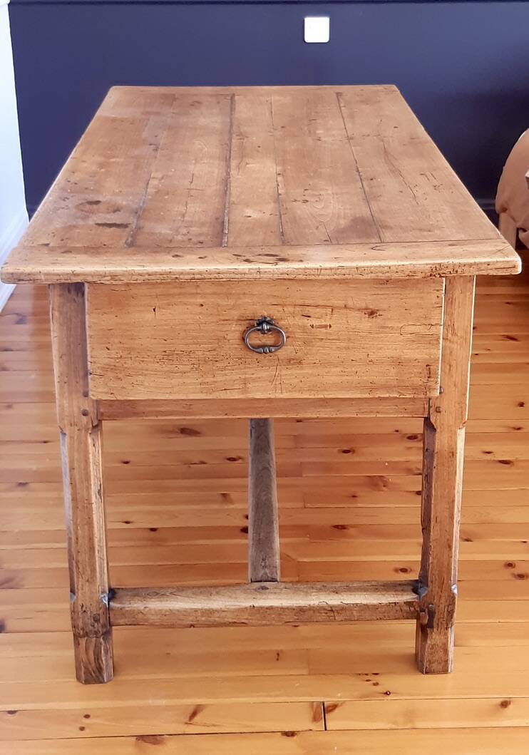 Table de ferme ancienne en bois de hêtre XIXème