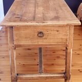 Table de ferme ancienne en bois de hêtre XIXème