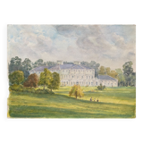 Watercolor painting Castle Park (English?) by Ronald Pickop
