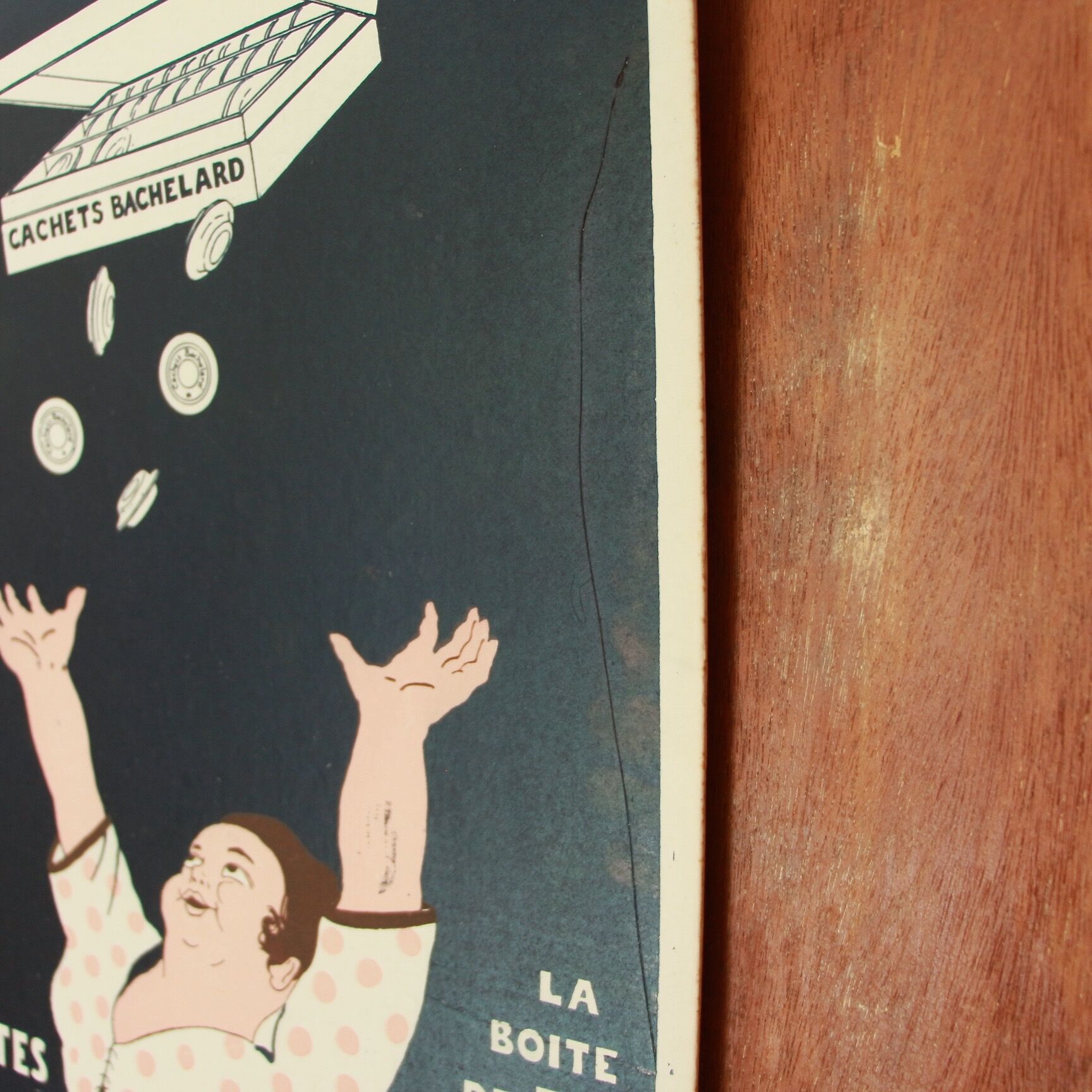 Advertising poster Bachelard stamps