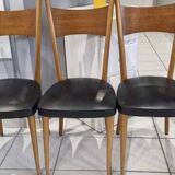 Set of 6 Scandinavian chairs, 1960s