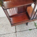 Vintage antique rotating bookcase