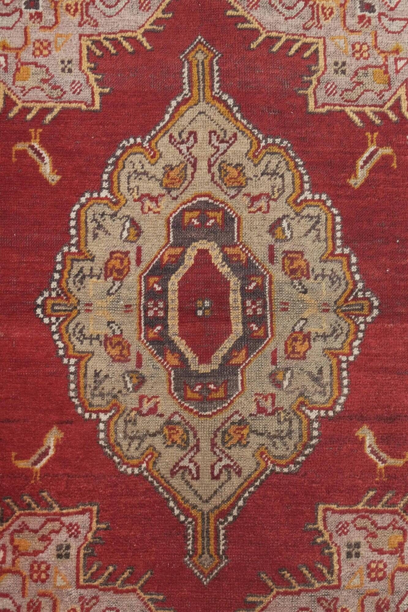 Vintage Turkish rug handmade 92x133 cm