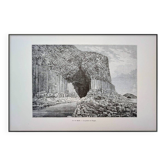 Imprimée en 1898, la grotte de Fingal, Ecosse.