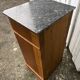 Louis Philippe walnut veneer bedside table, late 19th century.