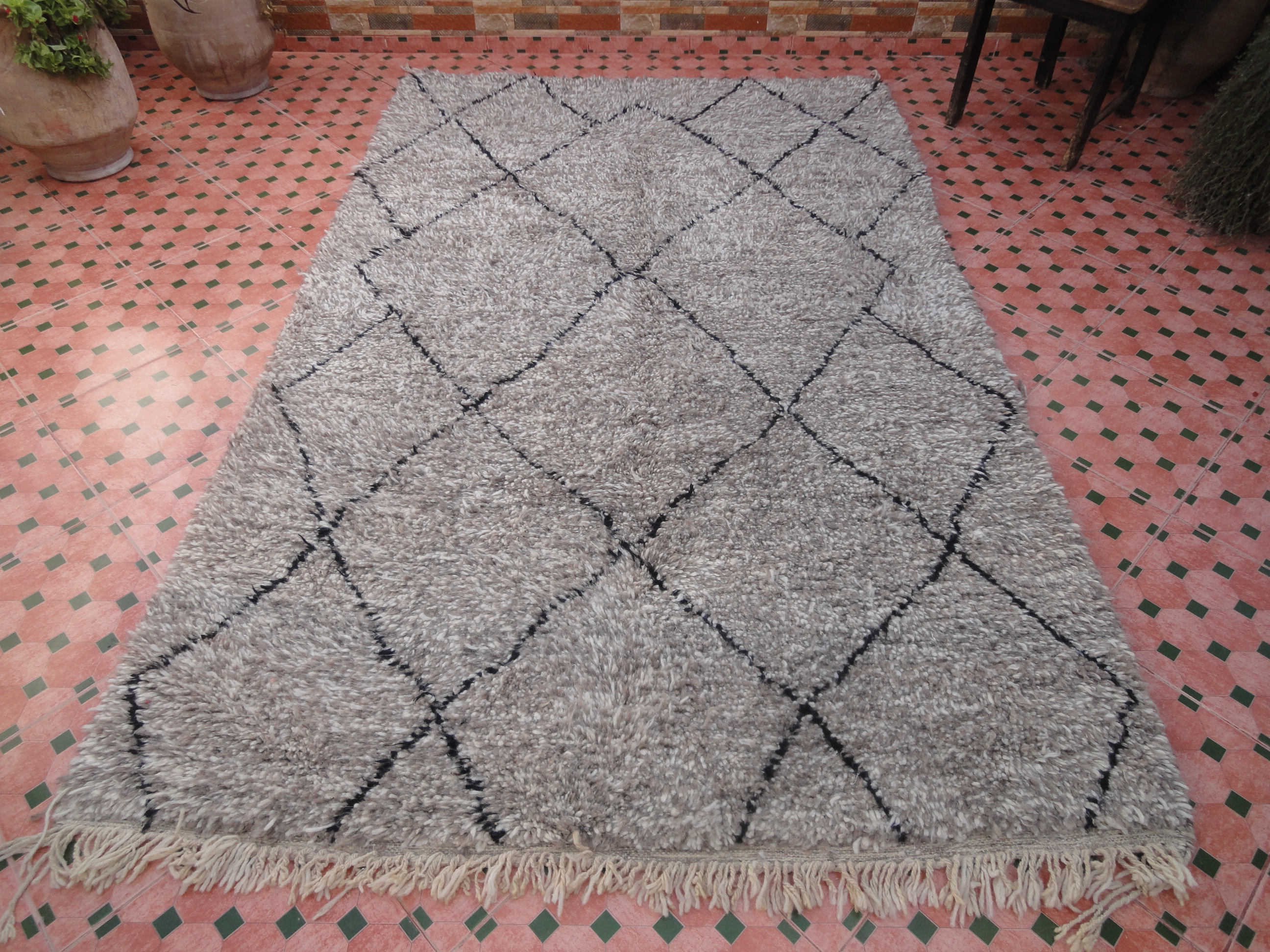 Carpet beni ourain 251 x 162 cm