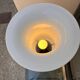 Lampe verre bleue design italien 1970