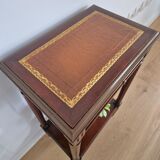 Pedestal table bedside Louis XVI mahogany style