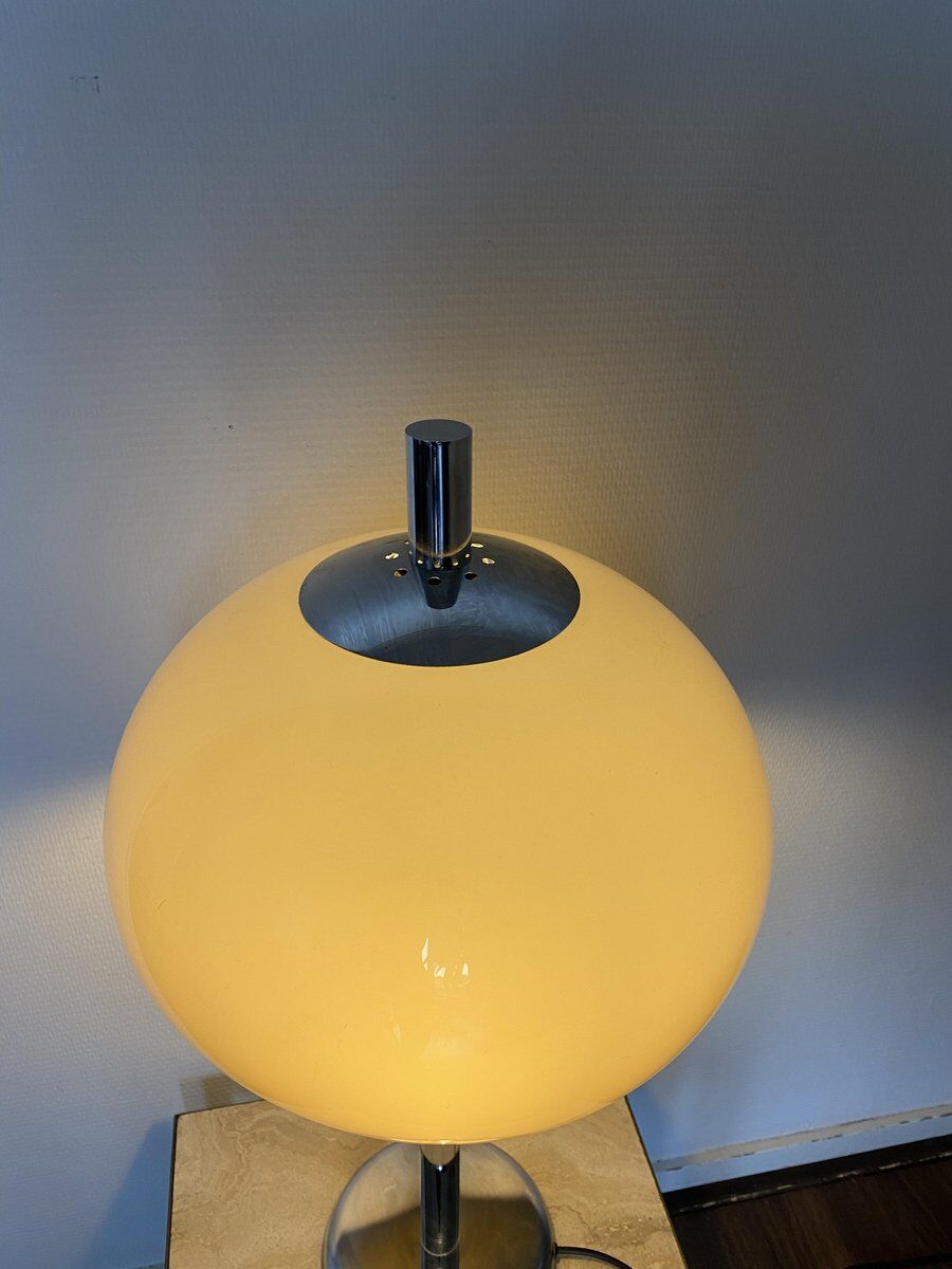 Guzzini Italy 1960s chrome-plated desk lamp