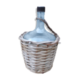 Demijohn dressed in braided wicker