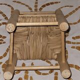 Chaise de poupée artisanale - vintage