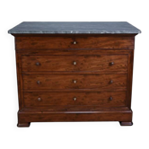 Mahogany chest of drawers, Louis-Philippe style – Late 19th century