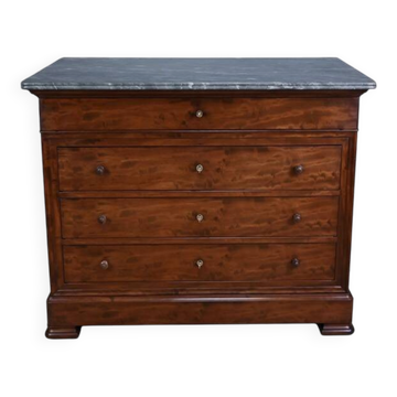 Mahogany chest of drawers, Louis-Philippe style – Late 19th century