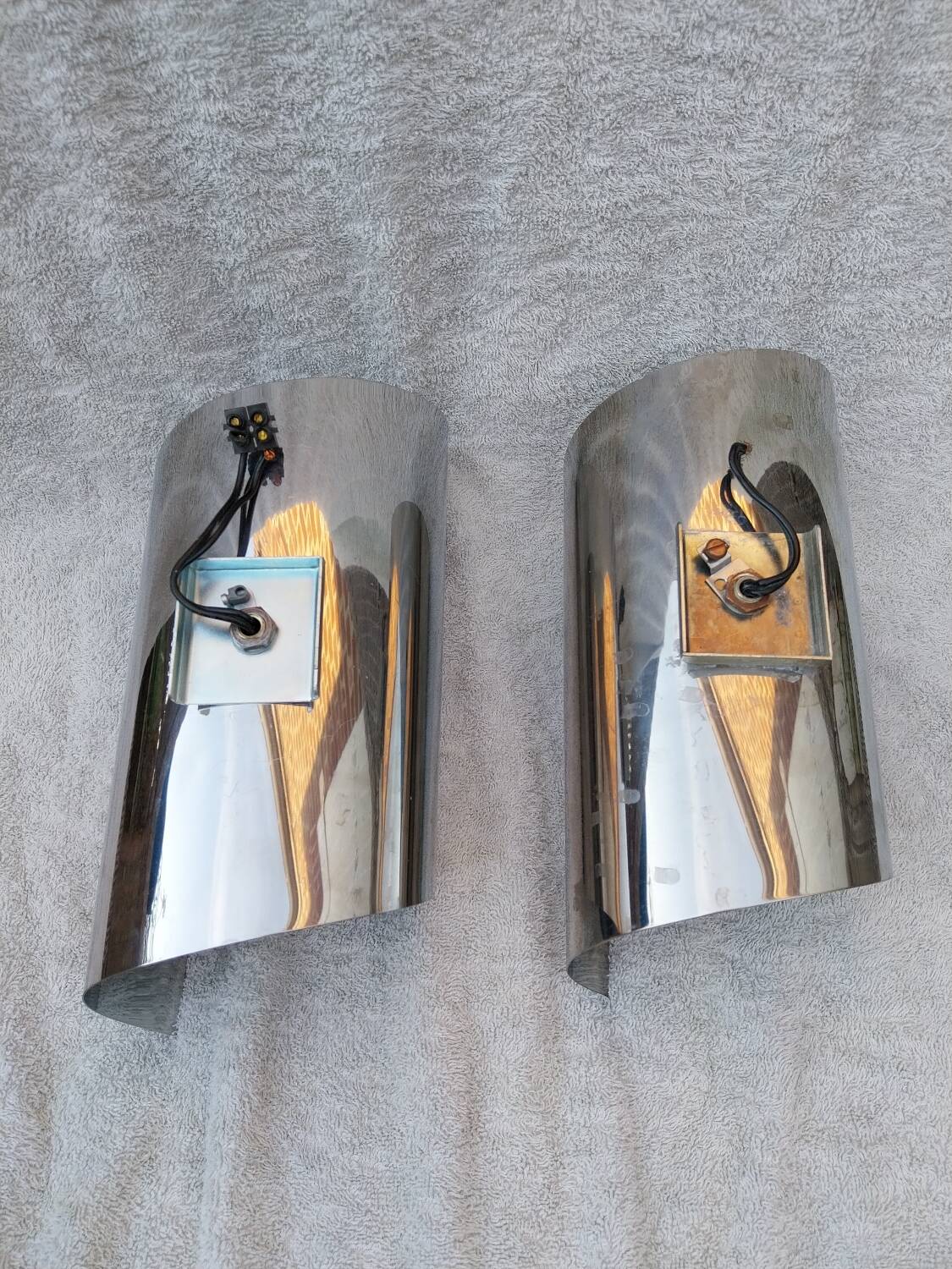 Pair of Space Age wall lights