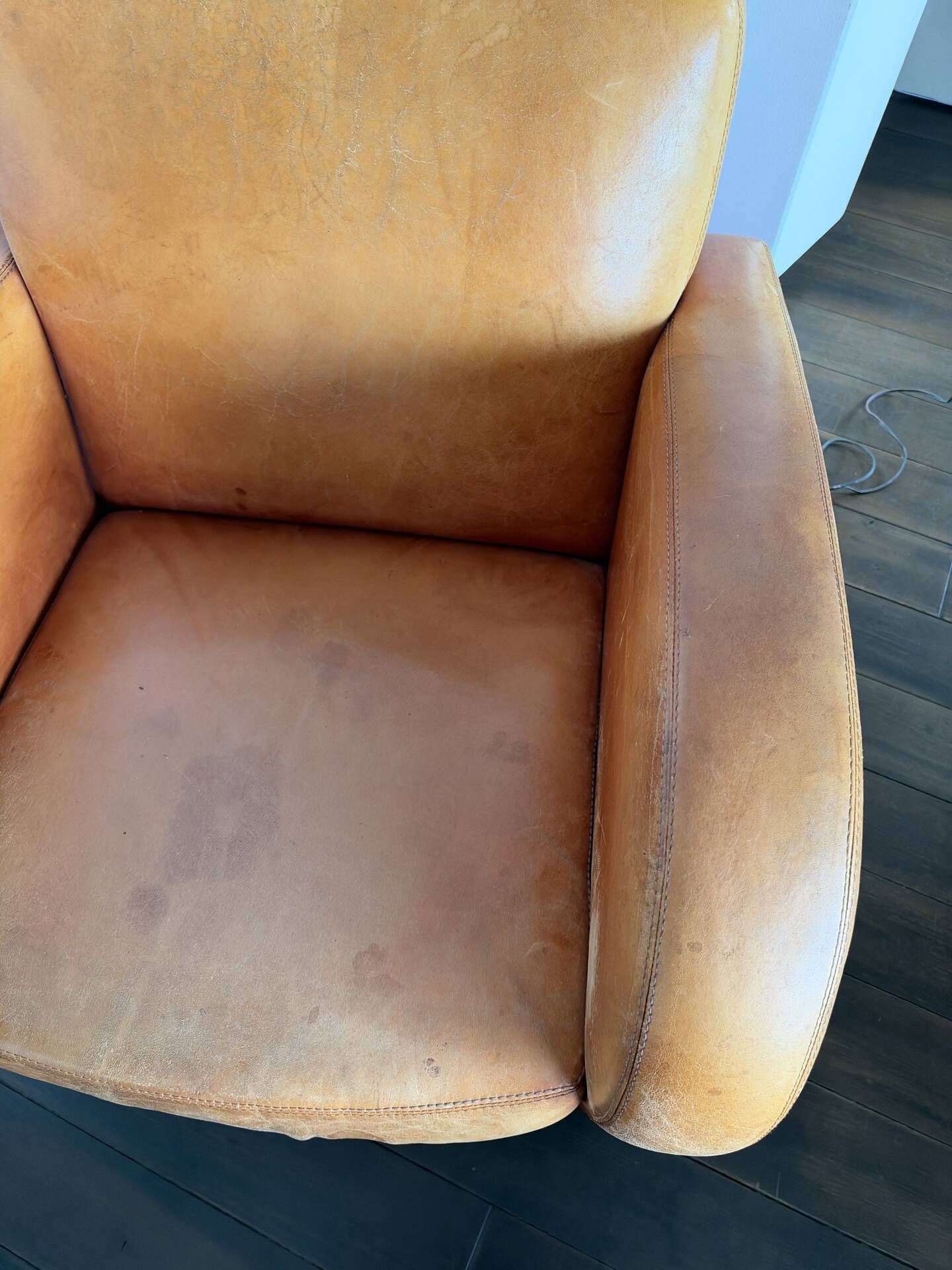 Leather armchair