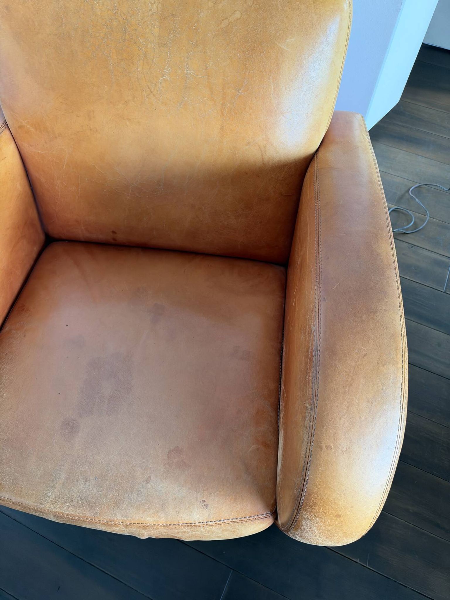 Fauteuil en cuir