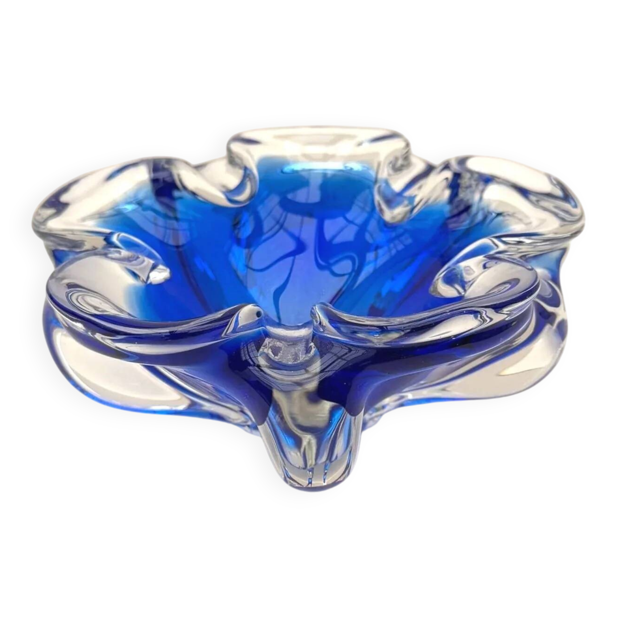 Sunk dish - Murano blown glass, Italy 1970