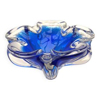Sunk dish - Murano blown glass, Italy 1970