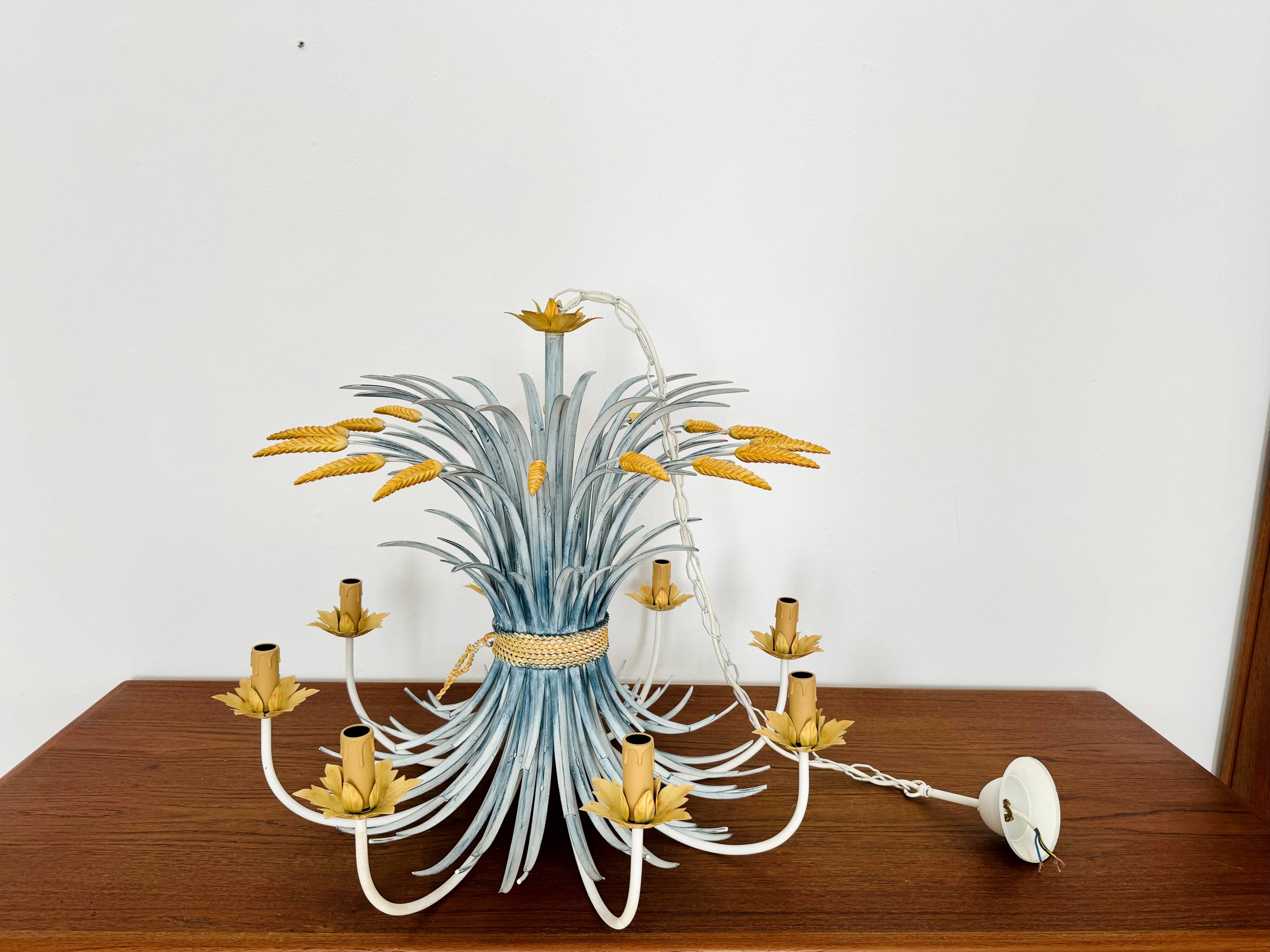 Large Italian Hollywood Regency Chandelier by Hans Kögl